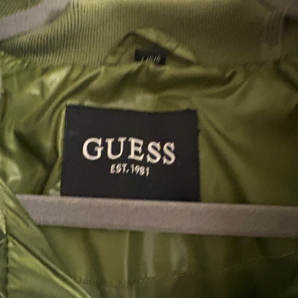 Guess Green Puffer Jacket - Picture 3 of 5